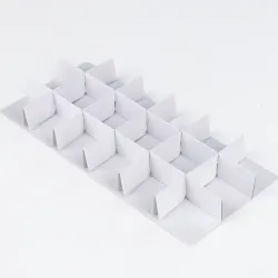 18 Choc Criss Cross Dividers; White